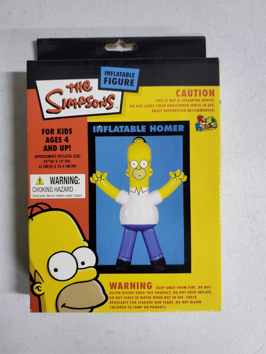 The Simpsons Inflatable Figure Homer New in Box 24 X 10 Kidz Kraze