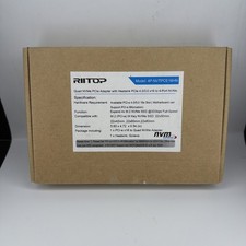 Quad NVMe PCIe Adapter RIITOP 4-Port NVMe to PCI-e 4.0/3.0 x16 Expand Controller