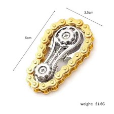 EDC Gear Chain Fidget Spinner Metal Bicycle Sprocket Flywheel Stress Relief Toy