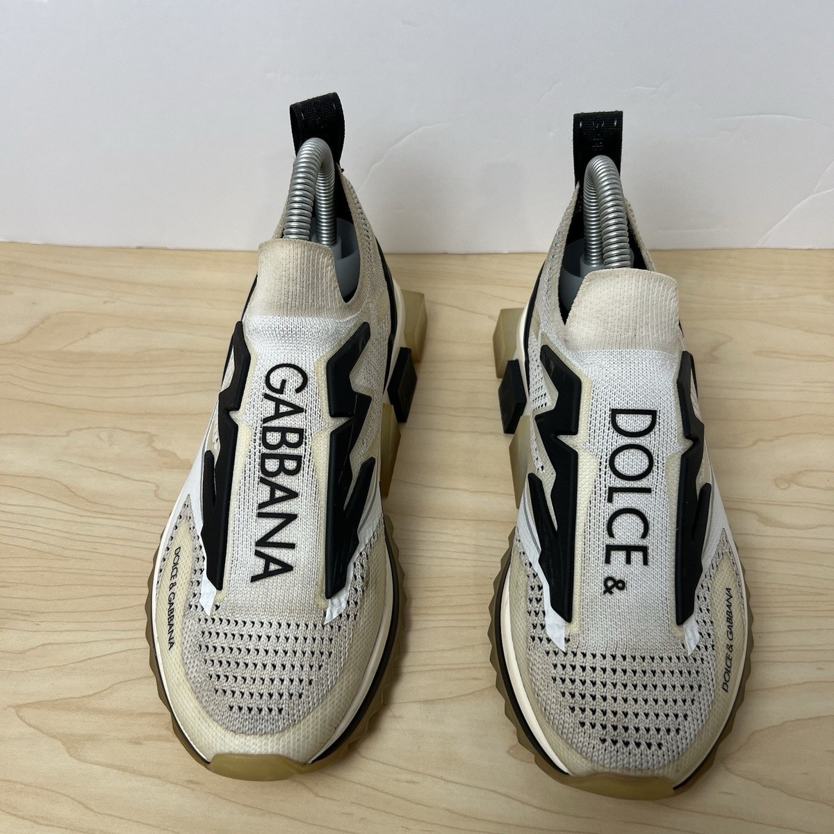 DOLCE GABBANA Shoes White SORRENTO Sport Stretch Sneakers EU 40