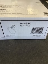 Delta Towel Ring. Matte Black. 76446-BL T7