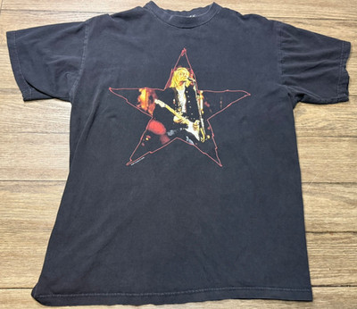 Vintage 1996 Kurt Cobain Shirt End Of Music Death of a Star Black T Size Large