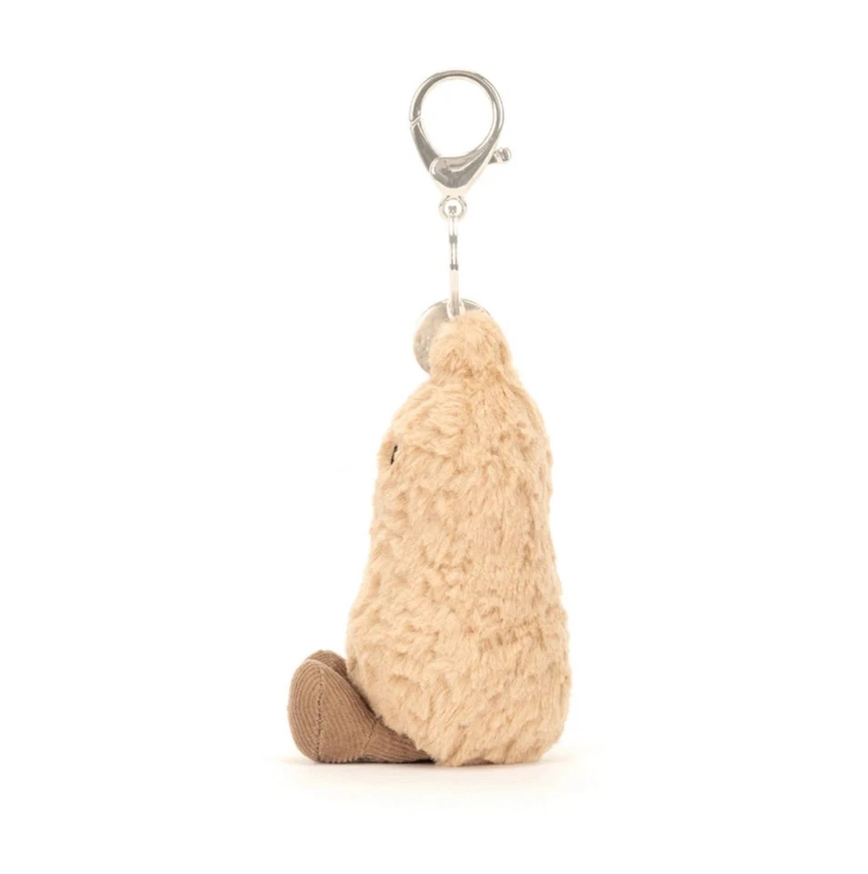 Jellycat AMUSEABLE PEANUT BAG CHARM with Dust Bag FUN Cute Collectible Plush NWT - Image 2 of 2