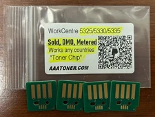 4 x Toner Chip for Xerox WorkCentre 5325, 5330, 5335 (any countries) Refill