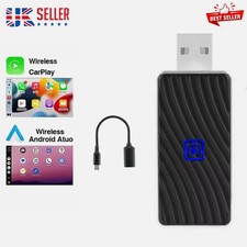 2 in 1 Car Auto Wireless Carplay  Android Auto USB Adapter Plug  Play