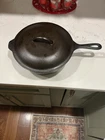 VINTAGE LODGE #8 CHICKEN FRYER w/ LID 3 NOTCH HEAT RING NICE