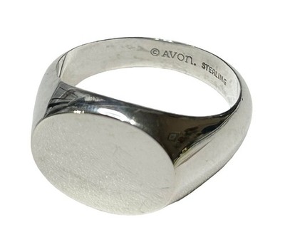 AVON Sterling Silver 926 Men's Signet Ring Size 10 NEW!