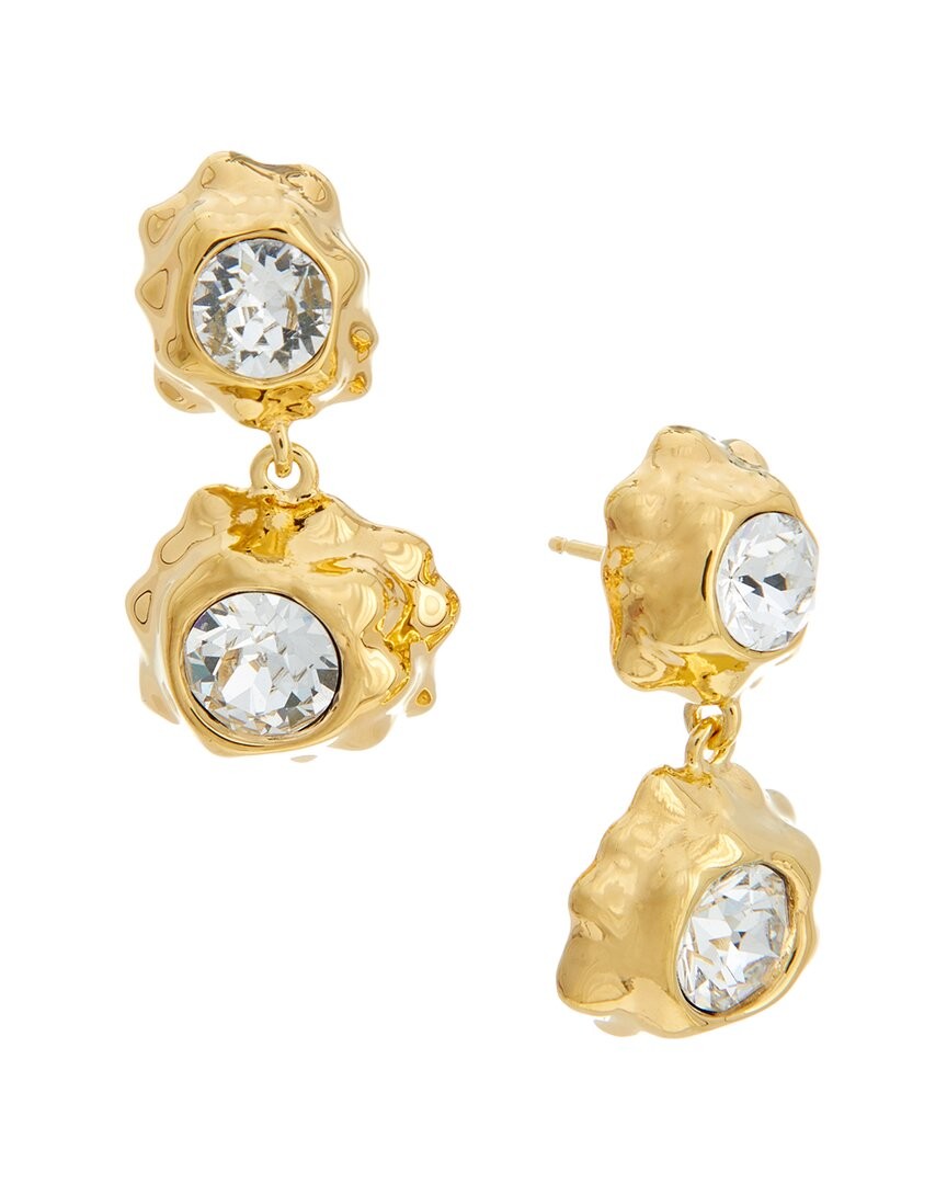 Oscar De La Renta Textured Scramble Double Drop Earrings Womens 18290₽