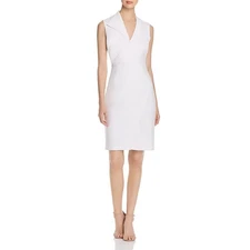 Elie Tahari Womens Elodie Ivory Crepe Faux Wrap Party Cocktail Dress 0 BHFO 9034