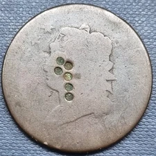 1810 Classic Head Large Cent 1c Early Copper Coin Circulated Details #92555