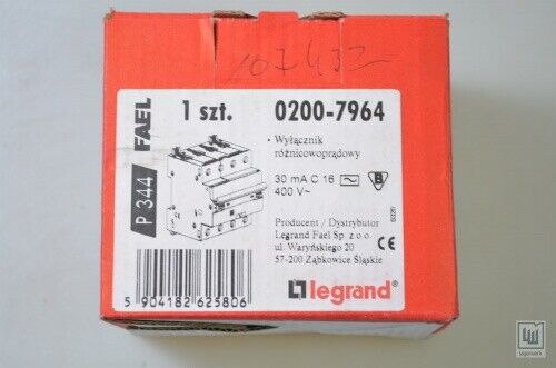LEGRAND 0200-7964 / 02007964, Interruttore automatico P 344 - NUOVO - Foto 2 di 2