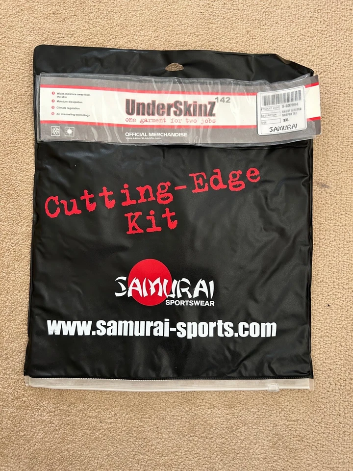 Samurai Men's Underskinz Short Sleeved Grey Baselayer -BNWT-3XL - Image 3 of 4