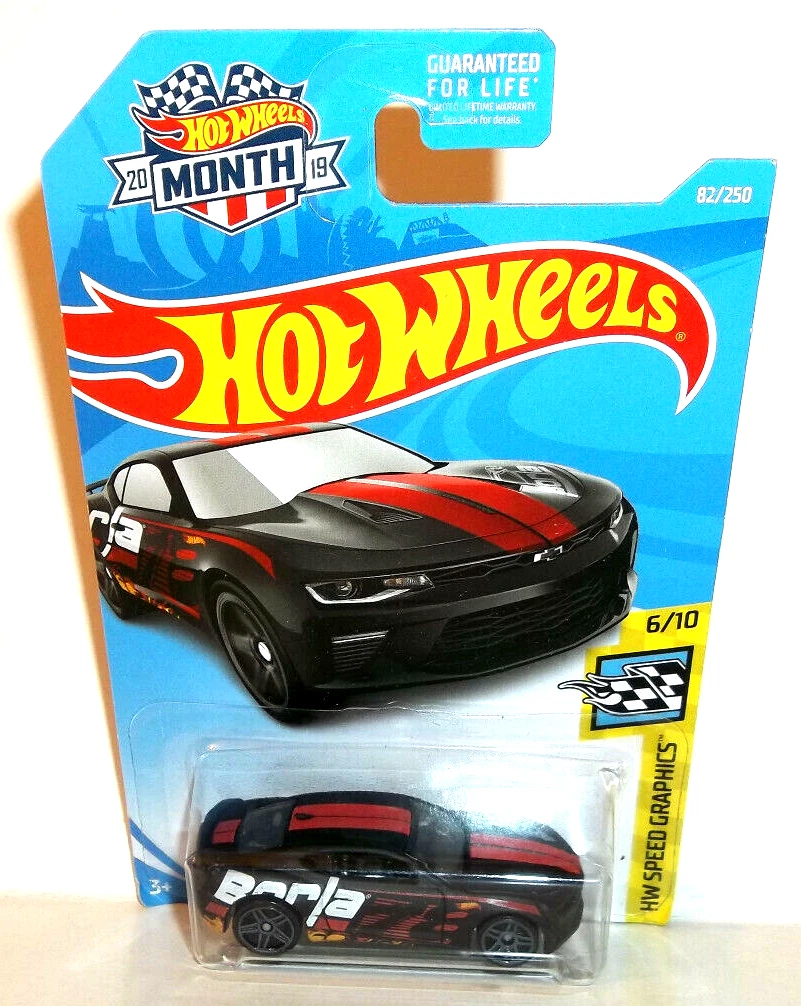 2019 HOT WHEELS HW SPEED GRAPHICS 6 10 BLACK 16 CAMARO SS BORLA