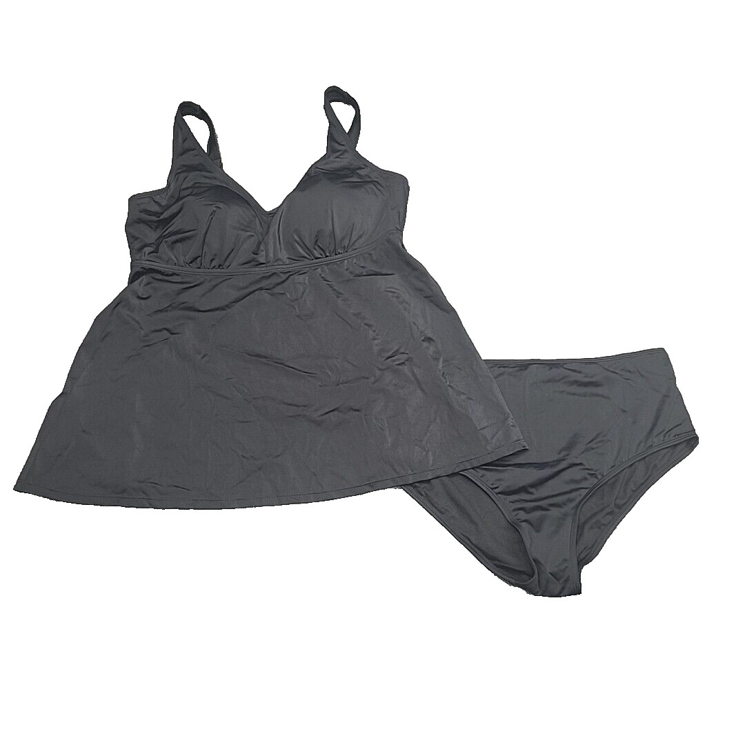 Kim Gravel X Trajes de Baño Para Todos Tankini con Conjunto Calzoncillo Talla 14 Negro Traje de Baño de Moda
