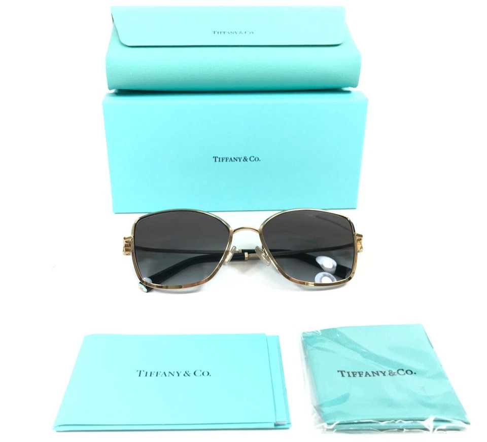 Tiffany & Co. Sunglasses TF3102-B 6021/3C Pale Gold Crystals with Grey Gradient - Image 2 of 4