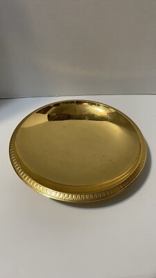 Vintage Wolff Germany Feingold Auflage 1969 24k Gold Plated Footed