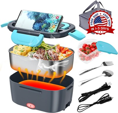 Lonchera Electrica Comida Portatil Fiambrera Tartera Calentador De Comida 80W