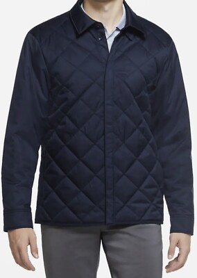 Nike Men's XL Golf Repel Diamond Quilted Jacket Obsidian Navy Blue