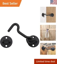 Weather Resistant Black 4” Privacy Latch - Designed for Interior & Exterior Use