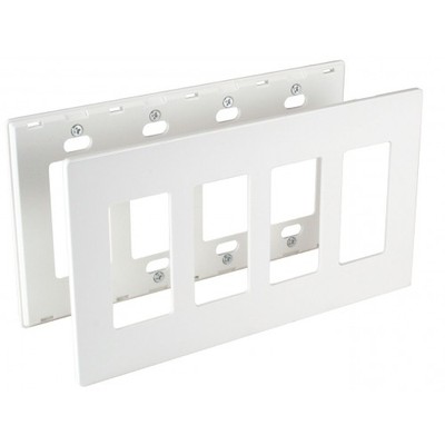 Orbit OPS264-A 4-Gang Wall Plate Switch ALMOND (shown in white)