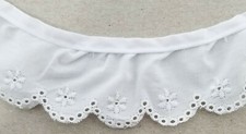 1-7/8" Ruffled Gathered Embroidery Eyelet Trimming - 6 TOTAL YARDS!