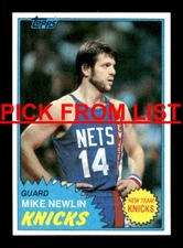 1981-82 Topps Basketball 2-W110 EX/EX-MT Pick From List All PICTURED