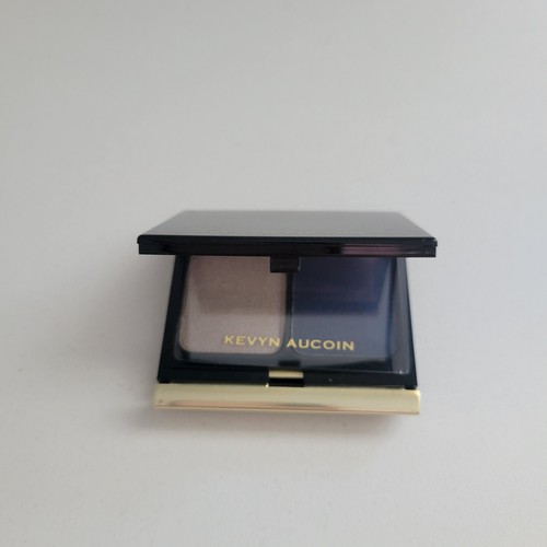Kevyn Aucoin The Eye Shadow Duo #206 Taupe Shimmer Blackened Blue Smudges No Box - Picture 4 of 5