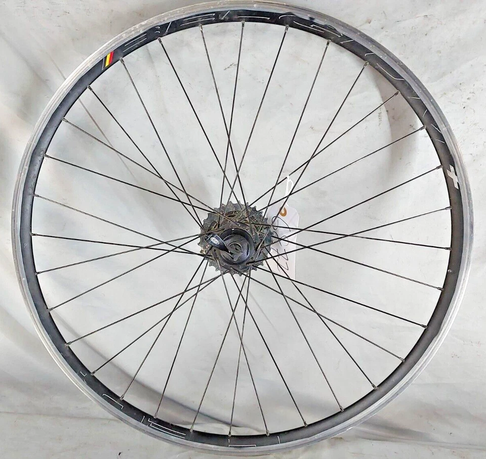 HED Bélgica+ 700c Rueda Trasera Bicicleta de Carretera Cyclops Buje Powertap 7 Velocidades ¡Envío a EE. UU.! Foto 2 de 4