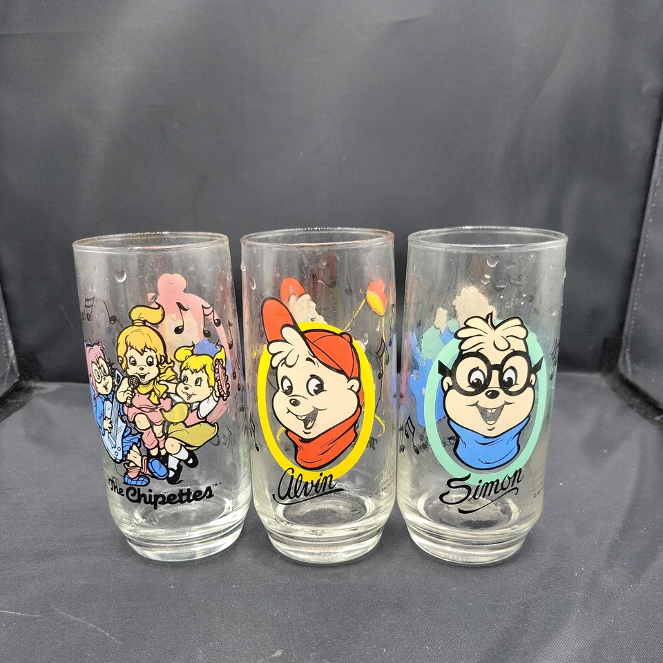 Лот из 3 Alvin, Simon бурундуков и чипеток очки 6» 1985 коллекционеров  - Изображение 2 из 4