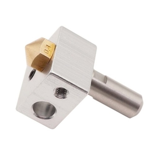 For 3D Printer Nozzle Throat Aluminum Heater Block with PTFE Tube Improved