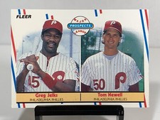 1988 Fleer Prospects Greg Jelks Tom Newell #648 Philadelphia Phillies