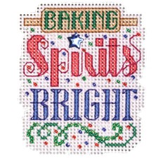 Cross Stitch Kit Mill Hill 2023 Winter Holiday Baking Spirits Bright MH18-2335