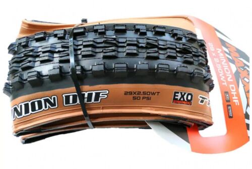 "Maxxis Minion DHF EXO Dual Skinwall Tan Wall WT 63-622 TR Folding Tires 29"" x 2.50" - Picture 1 of 1