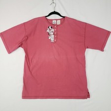 Vintage Y2K Disney Store Shirt 101 Dalmations Adult X-Large Embroidery Flaws