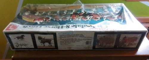 Budweiser Clydesdale 8-Horse Hitch Model Kit by AMT ERTL, #6716 Partially Sealed - Picture 5 of 10