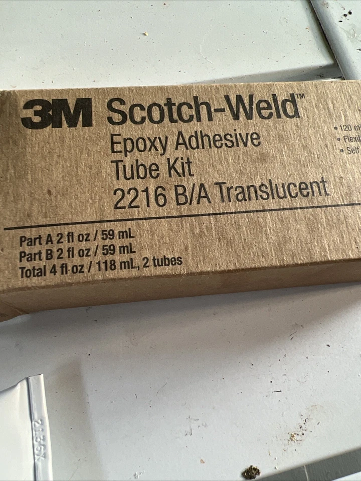 3-M Scotch-Weld Dos Partes Adhesivo Epoxi 2216 B/A Kit "Translúcido" Nuevo Foto 4 de 4