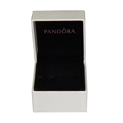 Authentic Pandora Ring Blue Rectangular Three Stone Sz 50 192389C01 W Hinged Box - Picture 13 of 13