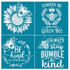 Self-Adhesive Silk Screen Printing Stencil Mesh Transfers for DIY