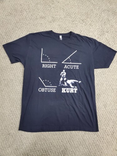 Kurt Angle Black Tshirt Mens Large Right Acute Obtuse