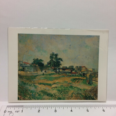Large Postcard Paul Cézanne Landscape Near Paris c1876 Art Print
