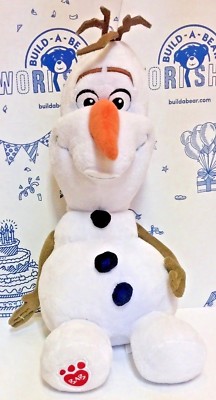 Build a Bear Frozen's Movie Olaf Snowman White Teddy Disney