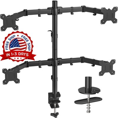 Soporte para 4 monitores LCD de alta resistencia con articulación completa, NEW