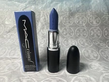 Mac Ximal Sleek Satin Lipstick 823 TILTED DENIM - Full Size 3.5 g / 0.12 Oz