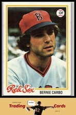 1978 Topps #524 Bernie Carbo Boston Red Sox Baseball Card VG/EX