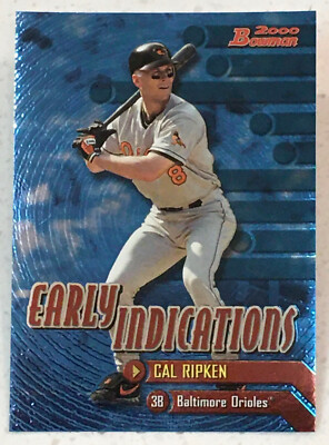 2000 Bowman Early Indicators - Cal Ripken - #2 - Baltimore Orioles - NrMt-Mt