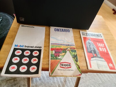 MINNESOTA MOBIL MAP  TRAVEL MAPS TEXACO CANADA/   , CANADA ETC VINTAGE