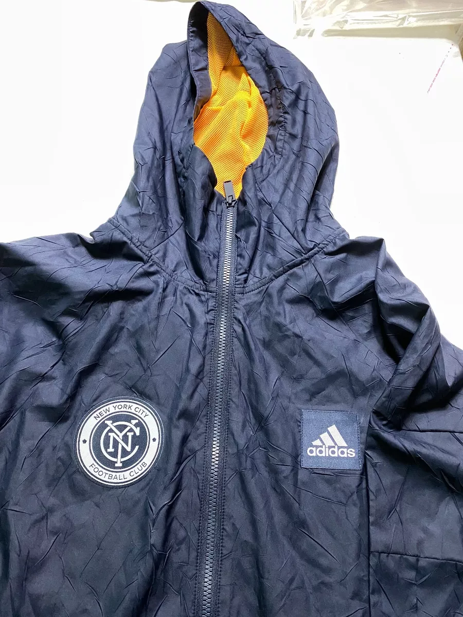 Adidas Men s MLS New York City FC wind breaker Jacket GK1744 Size