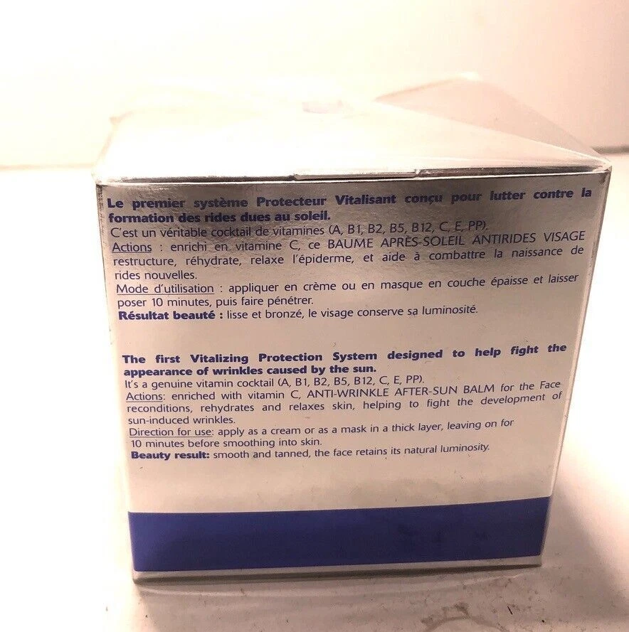 Bálsamo facial antiarrugas después del sol ORLANE PARIS B21 1,7 OZ caja sellada Foto 3 de 4