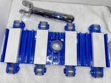 Aquatix Pro Pool Vacuum Head with Wheels, 14" Heavy Duty Model, Aluminium Handle