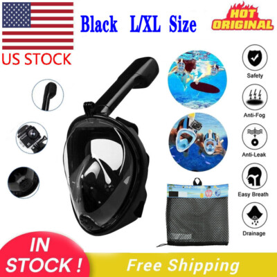#ad US Snorkel Scuba Full Face Mask Swimming Underwater Diving With GoPro Mount L XL